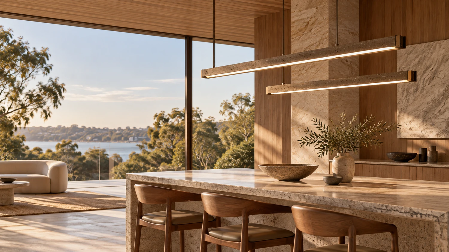 Linear pendant lighting
