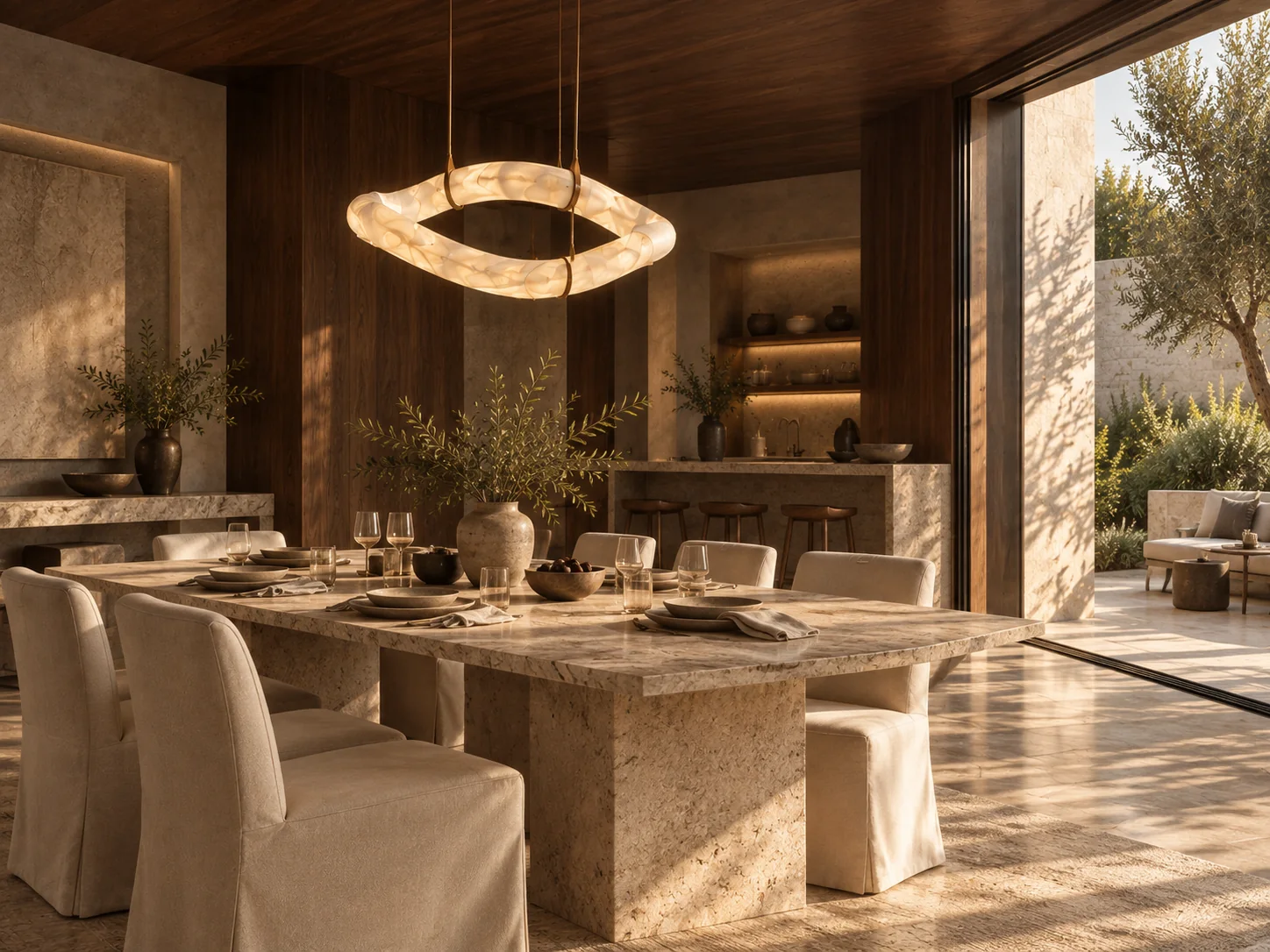 Statement suspension lighting